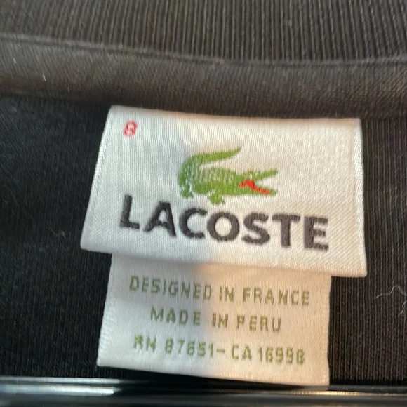 Lacoste 1/4 zip up Sweatshirt Shirt - Picture 5 of 9